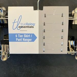 Multi-Tier Skirt and Pant Hanger - Silver and Black ~by True Living Esentials